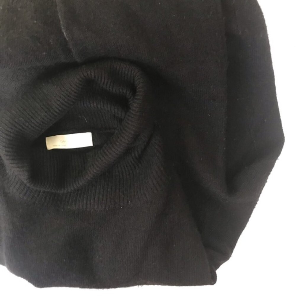 OAK + FORT Oversized Crop Mock Neck Wool Blnd Sweater Knit Turtleneck Boxy Top M - Picture 6 of 14